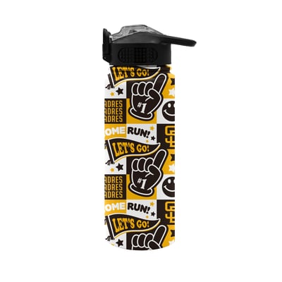 San Diego Padres Pegasus Rookie Check 20oz Stainless Steel Flip Straw Water Bottle