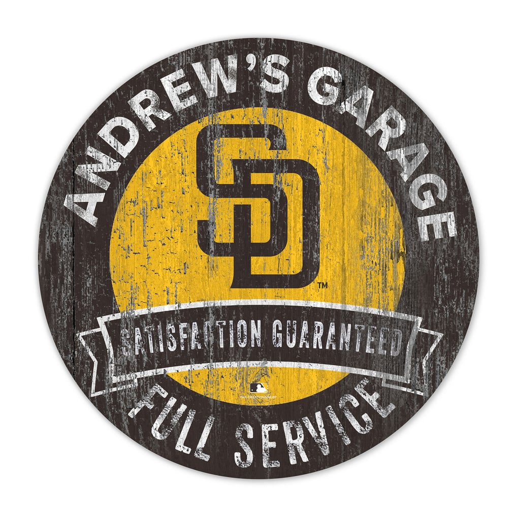 San Diego Padres 16" Customizable Garage Circle