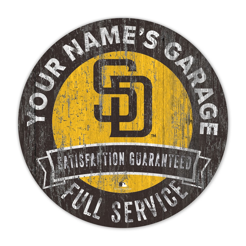 San Diego Padres 16" Customizable Garage Circle