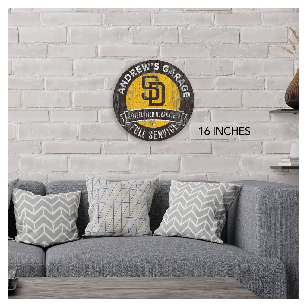 San Diego Padres 16" Customizable Garage Circle