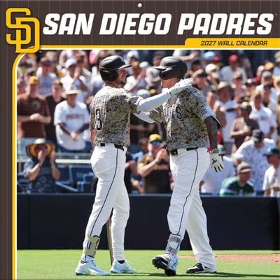 San Diego Padres 2027 12” x 12” Team Wall Calendar