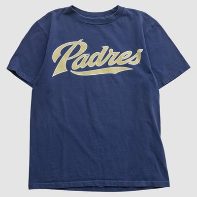 San Diego Padres Majestic 2000s T-shirt - Navy - S by Fanatics Real Vintage