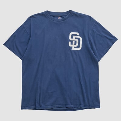San Diego Padres Majestic 2010s T-shirt - Navy - XL by Fanatics Real Vintage
