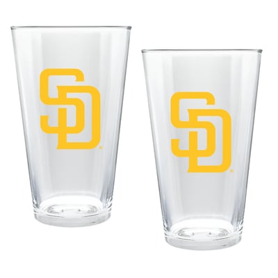 San Diego Padres Two-Piece 16oz. Double Play Pint Glass Set
