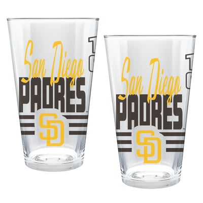 San Diego Padres Two-Piece 16oz. Heritage Pint Glass Set