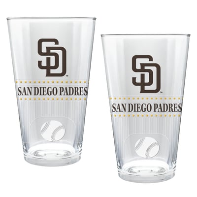 San Diego Padres Two-Piece 16oz. Stadium Pint Glass Set