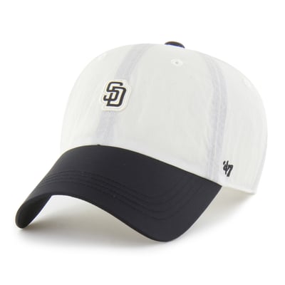 San Diego Padres '47 Unisex Modernia Clean Up Adjustable Hat - White/Black