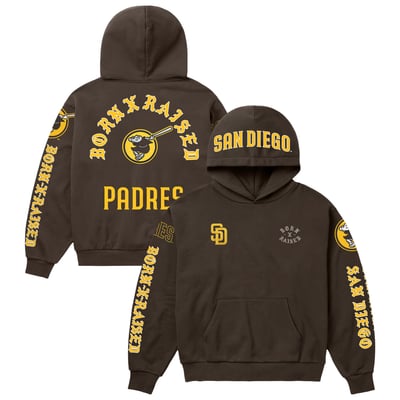 San Diego Padres Born x Raised Unisex Moneyball Hoodie - Brown