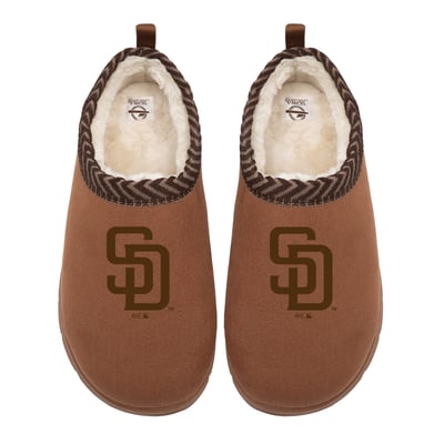 San Diego Padres ISlide Unisex Tonal Logo Mission Slippers - Tan
