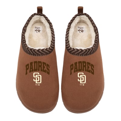 San Diego Padres ISlide Unisex Tonal Pop Mission Slippers - Tan

