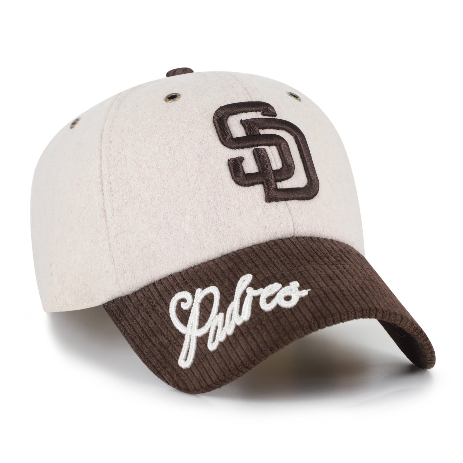 Women's San Diego Padres '47 Natural/Brown Rope Script Clean Up ...