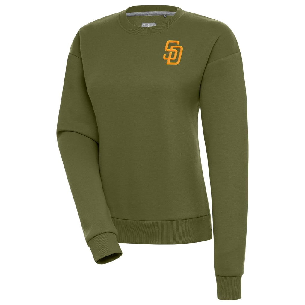 San Diego Padres Antigua Women's Victory Pullover Sweatshirt - Olive