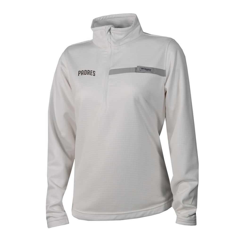 San Diego Padres Columbia Women's Skiff Guide Fleece Half-Zip Pullover Jacket - White