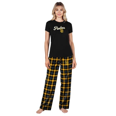  San Diego Padres Concepts Sport Women's Highland Sleep Set - Black
