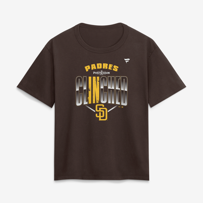 San Diego Padres Fanatics Women's 2026 MLB Postseason Locker Room T-Shirt - Brown