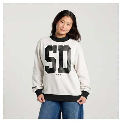 San Diego Padres Fanatics Women's City Abbreviation Sweatshirt - Cream