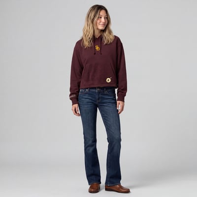 San Diego Padres Mitchell & Ness Women's Cooperstown Collection Retro Roots Pullover Hoodie - Brown
