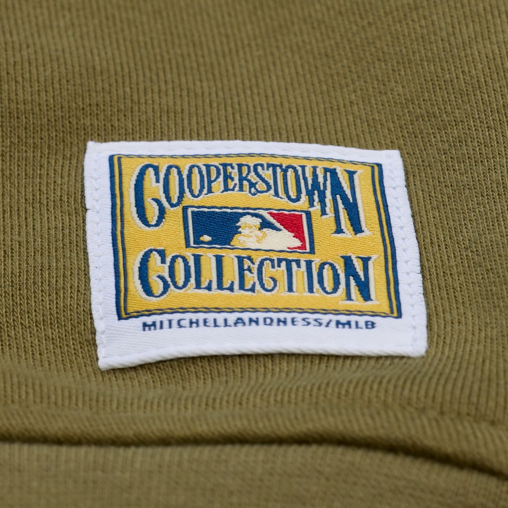  San Diego Padres Mitchell & Ness Women's Oversized Crewneck Sweatshirt - Olive