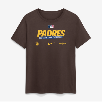San Diego Padres Nike Women's 2026 MLB Postseason Authentic Collection T-Shirt - Brown