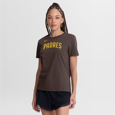 San Diego Padres Nike Women's Wordmark T-Shirt - Brown