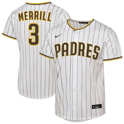 Jackson Merrill San Diego Padres Nike Youth Home Replica Jersey - White