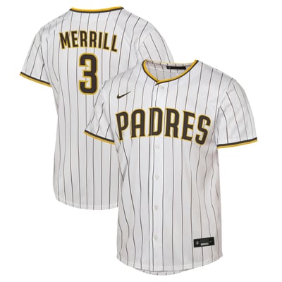 Jackson Merrill San Diego Padres Nike Youth Home Replica Jersey - White
