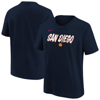 San Diego Padres Nike Youth 2026 City Connect Wordmark T-Shirt - Obsidian
