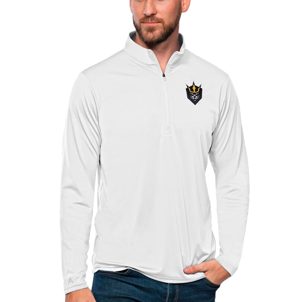 San Diego Seals Antigua Tribute Quarter-Zip Pullover Top - White