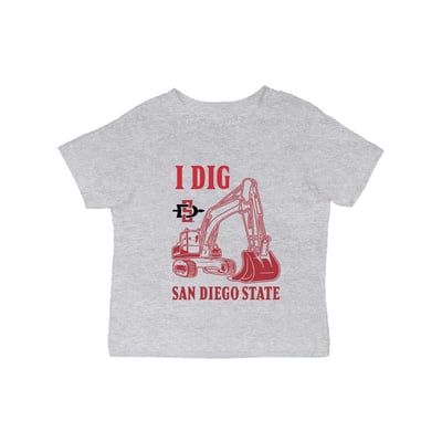 San Diego State Aztecs Vive La Fete Infant Excavator T-Shirt - Gray