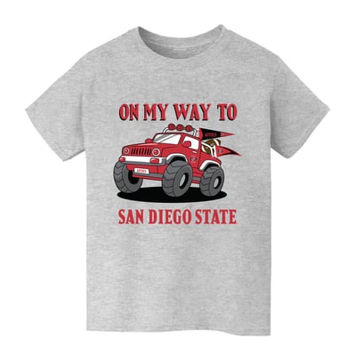 San Diego State Aztecs Vive La Fete Youth On My Way T-Shirt - Gray