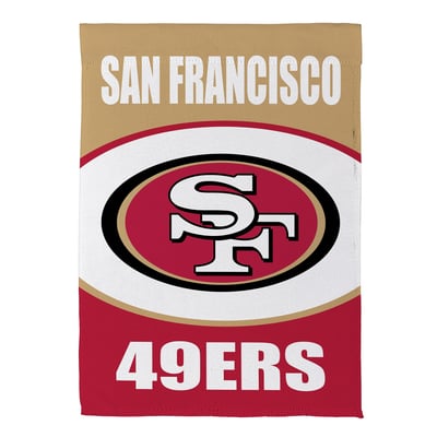  San Francisco 49ers 29" x 43" Scoped Logo Double-Sided Suede House Flag