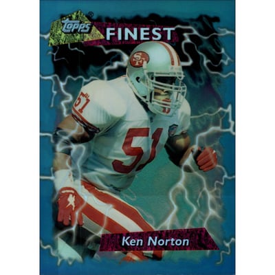 1995-96 Finest NFL Experience Show Jumbos Refractors #13 Ken Norton