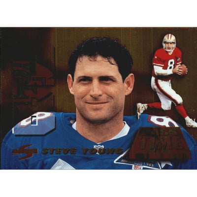 1995 Score Pass Time #PT1 Steve Young