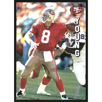 1996 49ers Save Mart Cards/Coins #CA1 Steve Young