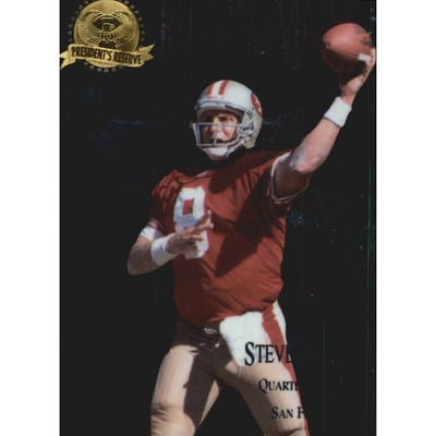 1996 CE President's Reserve Running Mates #RM16 Steve Young/Derek Loville