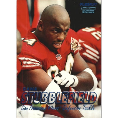 1997 Fleer Tiffany Blue #205 Dana Stubblefield