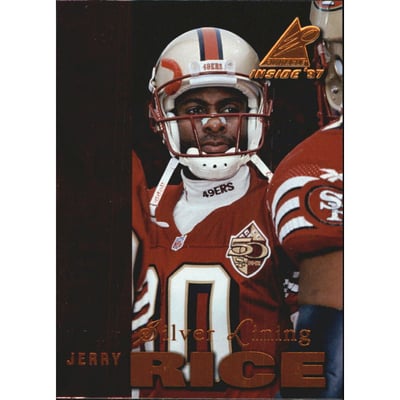 1997 Pinnacle Inside Silver Lining #9 Jerry Rice