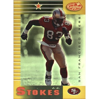 1999 Leaf Certified Mirror Gold #84 J.J. Stokes