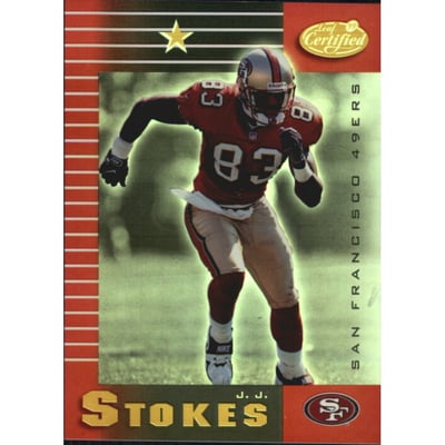 1999 Leaf Certified Mirror Red #84 J.J. Stokes