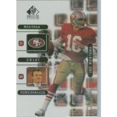 1999 SP Signature Montana Great Performances #J3 Joe Montana