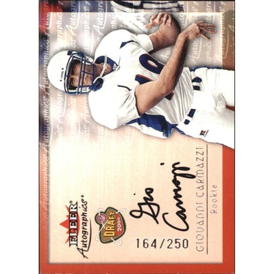 2000 Fleer Tradition Autographics Silver #23 Giovanni Carmazzi
