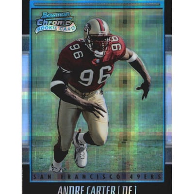 2001 Bowman Chrome Xfractors #166 Andre Carter