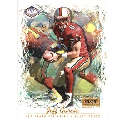 2001 Pacific Impressions Premiere Date #121 Jeff Garcia