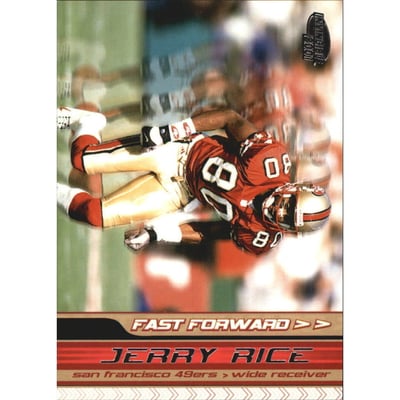 2001 Pacific Invincible Fast Forward #20 Jerry Rice