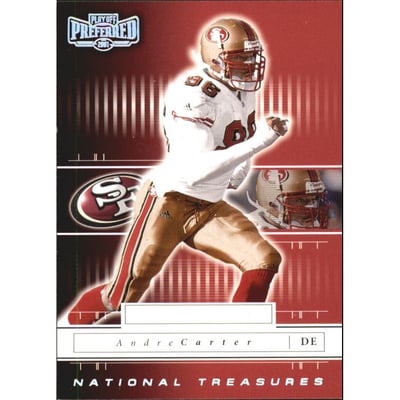 2001 Playoff Preferred National Treasures Silver #167 Andre Carter