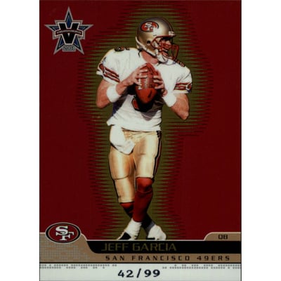 2001 Vanguard Gold #85 Jeff Garcia