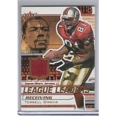 2002 Ultra League Leaders Memorabilia #11 Terrell Owens
