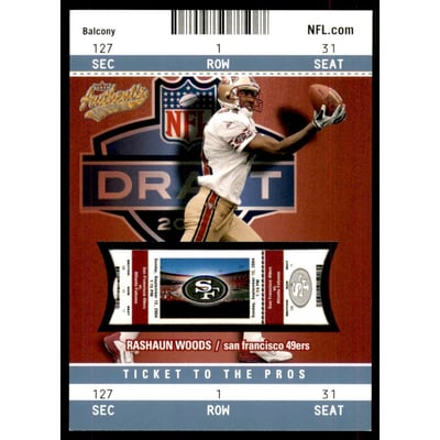 2004 Fleer Authentix Balcony Blue #118 Rashaun Woods