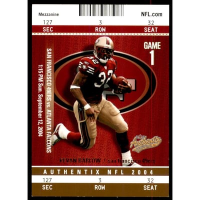2004 Fleer Authentix Mezzanine Bronze #36 Kevan Barlow