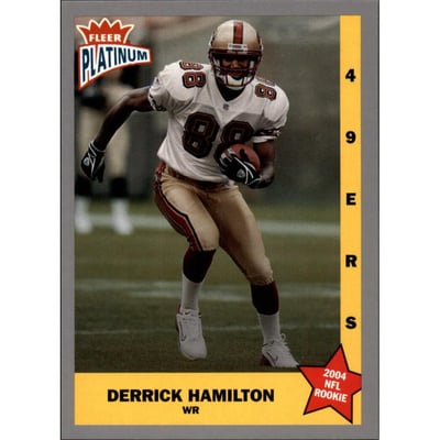 2004 Fleer Platinum Finish #163 Derrick Hamilton